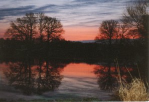 Sonnenaufgang in der Neisseaue